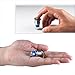 Ulincos Latching Pushbutton Switch U19C1 1NO1NC SPDT ON/Off Silver Stainless Steel Shell with 12V Green LED Suitable for 19mm 3/4