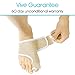Vive Bunion Brace (Pair) - Big Toe Corrector Straightener with Splint - Hallux Valgus Pad, Joint Pain Relief, Alignment Treatment - Orthopedic Sleeve Foot Wrap Support for Men and Women (Beige)