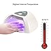 MelodySusie Eos Pro12W UV/LED Nail Lamp - Smart Nail Dryer, Cures All Major Gel Nail Polish Brands, White