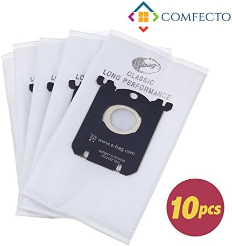 10 pcs Anti-Bacterial Electrolux Vacuum Replacement Bags Style S Classic for Electrolux Vacuum Cleaner Type: EL4100 EL4200 EL6985 EL7000 EL8500 Phillips Tornado Volta AEG