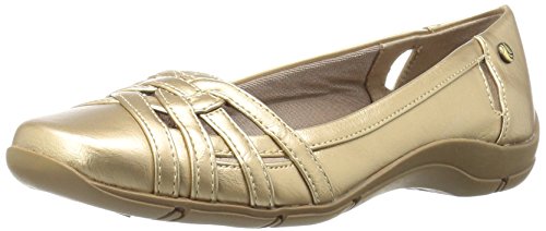 LifeStride womens Diverse Flat, Soft Gold, 10 Wide US