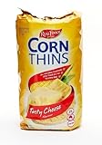 Real Foods Corn Thins, Tasty Cheese, 4.4 Ounce (Pack of 6)