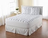 Magic Loft Full Size 200 Thread-Count Down Alternative Mattress Pad, White