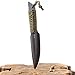 Grand Way Tactical Survival Throwing Knife - Stainless Steel Sharp Black Blade - Thrower Sheath - Everyday Sports, Fighting Rescue - Self-Defense Camping 15715