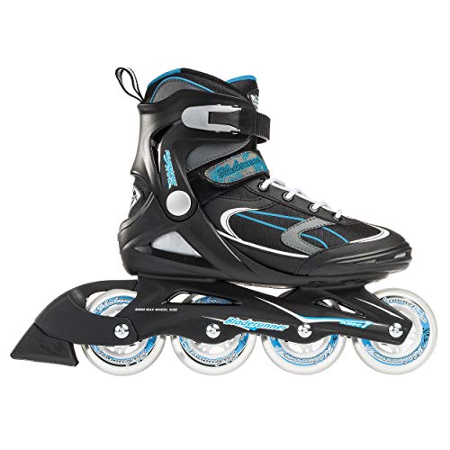 Bladerunner by Rollerblade Advantage Pro XT Women's Adult Fitness Inline Skate, Black and Light Blue, Inline Skates (Certified Refurbished)