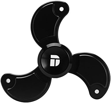 Boomerang Shape Figit Spinner Toy DolTec Aluminium alloy High Speed Table &amp; Hand Spinner EDC Focus Toy Relieve Stress, Anxiety, ADHD, and Boredom (FS-308Black)
