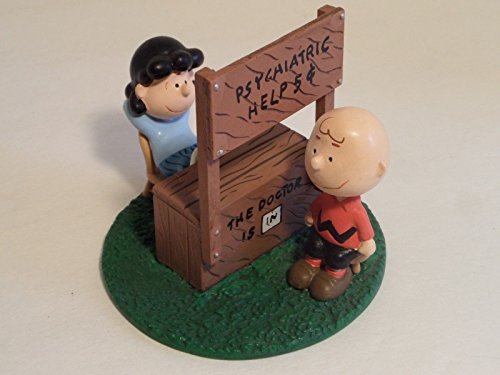 Rare! Peanuts Lucy & Charlie Brown Psychiatric Help Mood Booth by Danbury Mint - 