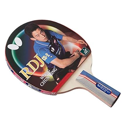 Butterfly Rdj Cs2 Ping Pong Paddle Ittf Approved Table Tennis Racket Excellent Balance Of Spin Speed And Control Short Handle Table Tennis