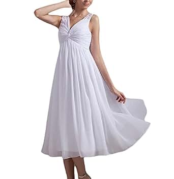 empire waist short wedding dress