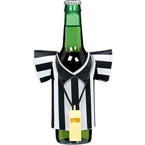 Amscan (399664) Football Frenzy Birthday Referee Foam Drink Kozy with Plastic Whistle Childrens Party Tableware , 12 Pieces