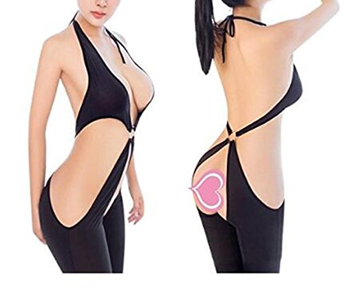 Jiuhexu Women Sexy Lingerie Open Crotch Underwear With garter