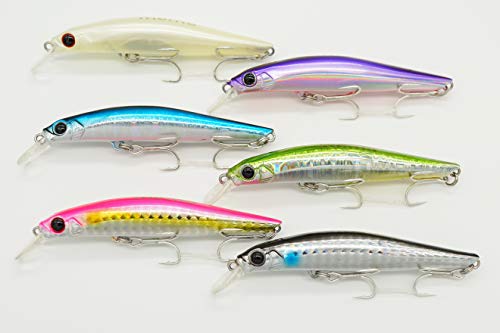 Momolures – Ultima Artist Méné Coulant 70 Mm 80 Mm Pour La Pêche Du Bar, Du Brochet, De La Truite, Du Saumon.