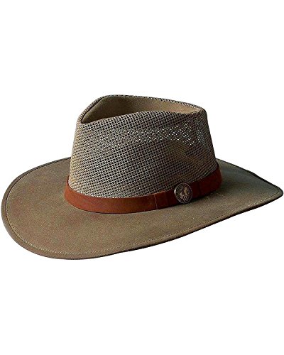 Outback Trading Co Men's Co. Oilskin Kodiak With Mesh Hat Sage Small