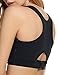 Ekouaer Women's Padded Wirefree High Support Pro Compression Sports Bra Black,L Fits 38BCD