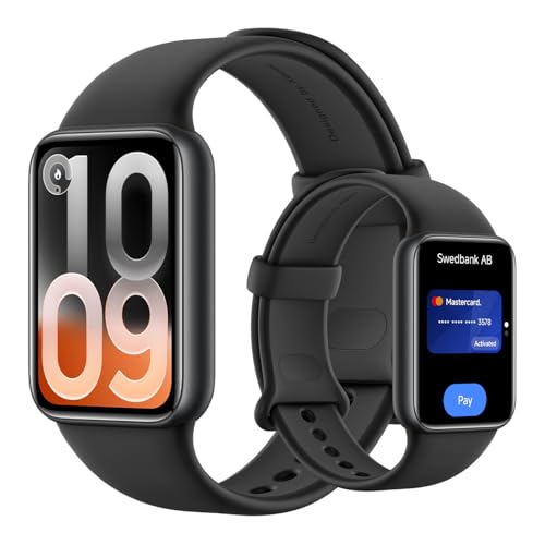 Smart Band 10 Pro NFC, Fitness Tracker Uomo Donna, Nero