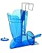 San Jamar Saf-T-Scoop Ice Scoop with Storage Caddy for Kitchens, Restaurants, And Fast Food, Plastic, 64 To 86 Ounces, Blue
