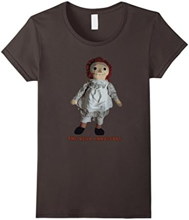 Womens The Real Annabelle Doll T-Shirt Medium Asphalt