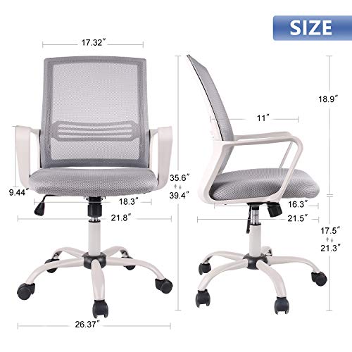 SMUGDESK Ergonomic Swivel Task Computer Desk Home Office Chair with