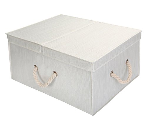 Storageworks polyester storage box with double-open lid…
