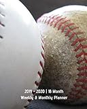 2019 - 2020 | 18 Month Weekly & Monthly Planner: July 2019 to December 2020 | Calendar in Review/Monthly Calendar with U.S./UK/ ... 8 x 10 Two Baseballs Sports Recreation Vol. 1 by Dazzle Book Press