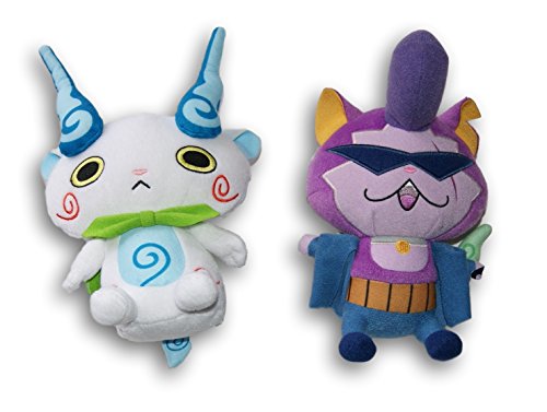 Yo-kai Watch Plush Figure Set - Baddinyan and Komasan