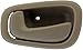 Dorman 79500 Interior Door Handle Compatible with Select Toyota Models, Beige; Textured, Black