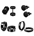 Jstyle 4 Pairs Stainless Steel Stud Earrings for Men Women Hoop Earrings Huggie Piercing 18G