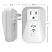 KMC WiFi Smart Plug Mini Outlet,Timing Switch Energy Monitoring Smart Socket,No Hub Required,Remote Control Light Switch,Compatible with Alexa