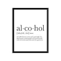 Serif Design Studios Alcohol Definition - Unframed Art Print Poster Or Greeting Card