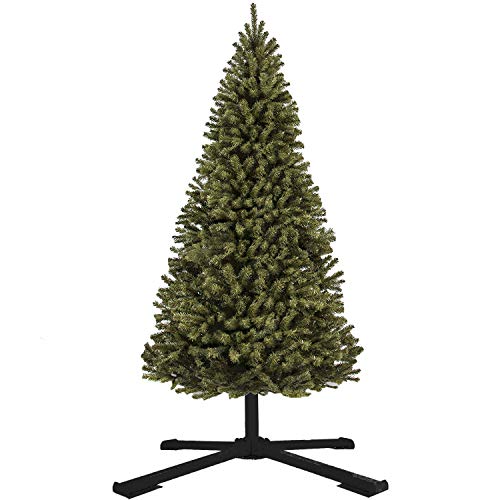 SANDEGOO Christmas Tree Stand, Holiday Article Foldable Artificial Christmas Tree Metal Ornament Holder Universal Model Adjustable (Black)