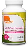 Zahler Total One Prenatal, Contains Folic Acid and Iron, An All-Natural Complete Pregnancy and Breastfeeding Multivitamin Supplement, Just One Capsule a Day,Certified Kosher, 90 Capsules