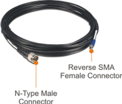 TRENDnet Low Loss Reverse SMA Female to N-Type Male Weatherproof Connector Cable (8M, 26.2ft.) TEW-L208