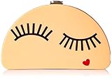 MILLY Solid Eyelash 1/2 Moon Clutch, Multi