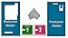 MMOBIEL Front and Back Set Waterproof Adhesive Sticker Compatible with Sony Xperia Z3 for LCD Screen and Back Cover