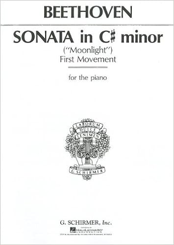 Sonata In C Minor Op 27 No 2 Moonlight 1st Movement Beethoven Ludwig Van 9780793552979 Amazon Com Books