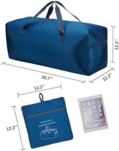 Foldable Duffel Bag 30" / 75L Lightweight with Water Rresistant for Travel 5 Foldable Duffel Bag 30" / 75L Lightweight with Water Rresistant for Travel