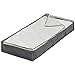 Sami Time Clothes Blanket Storage Bags Organizer with Reinforced Handle-Set of 3,Foldable with Sturdy Zipper, Clear Window (Gray Jumbo)