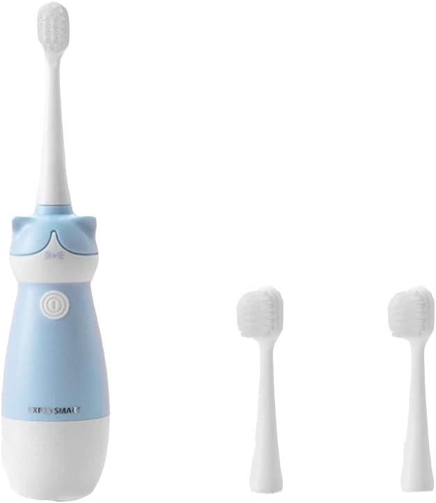 Lovely Electric Sonic Children Toothbrush Fit For 3 To 12 Years Old Kids (cat blue)