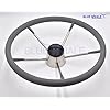 15-12-Stainless-Steel-5-Spoke-Destroyer-Steering-Wheel-with-Grey-Foam-Grip
