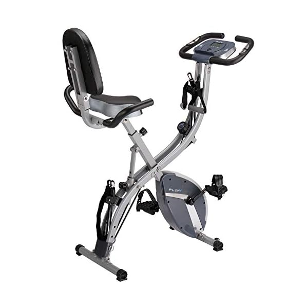 PLENY 3-in-1 Total Body Workout Exercise Bike w/Backlit Screen, High