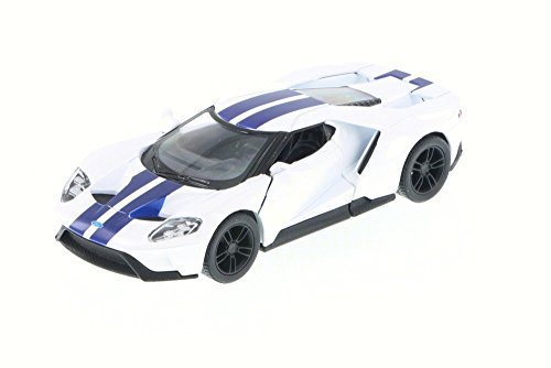 2017 Ford GT, White - Kinsmart 5391DF - 1/38 Scale Diecast Model Toy Car