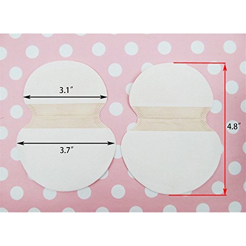 200 Pcs (100 Pairs) Underarm Armpit Sweat Pads, Summer Deodorants Cotton Pads Dress Disposable Stop Sweat Shield Guard Absorbing