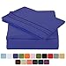 TASTELIFE 105 GSM Deep Pocket Bed Sheet Set Brushed Hypoallergenic Microfiber 1800 Bedding Sheets(Royal Blue,Queen)