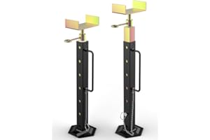 SULYTHW RV Slide Out Supports Stabilizer Jacks 2 Pcs Heavy Duty Rust Resistant Steel Adjustable from 19'' to 47'' for 5th Wheel 5000 lbs Capacity, Camper Supports Stabilizer Jack Stand