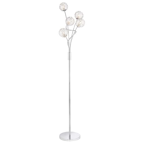Pagazzi Kesha 5 Light Floor Lamp Chrome Pg14715 Amazon Co Uk