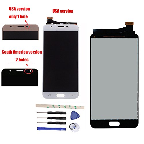 LCD Display Touch Screen Digitizer Assembly For Galaxy J7 Prime G610 G610F SM- G610M/DS SM-610F/DS On7 2016 USA Version (white)