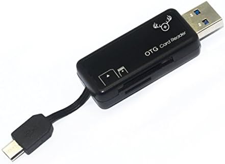 Game Vision Trail and Game Camera Viewer - 2-in-1 Card Reader for Android Phones with USB 3.0 and Micro USB Connectors - Reads SDXC, SDHC, SD, Micro SD Cards - Hunting, Trail, Game Camera Card Reader