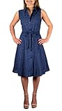 Peach Couture Vintage Button Up Work Dress Shift Dress Fabric Belt 100% Cotton