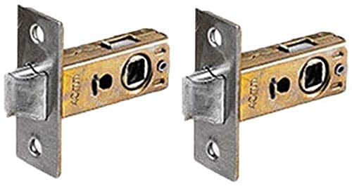 2PCS Tubular Mortice Latch 40 mm Flat Tongue Lock for for Spring Handle Door Room Bathroom Latches & Bolt — image 1