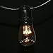 Sival - LED S14 Light Bulbs for Outdoor Patio/Bistro String Lights, 25-Pack, Warm White, Medium Base (E26/E27), 1 Watt